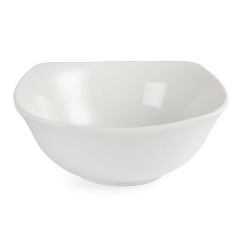 Olympia Whiteware Square Rounded Bowl - 220mm (Box 12)