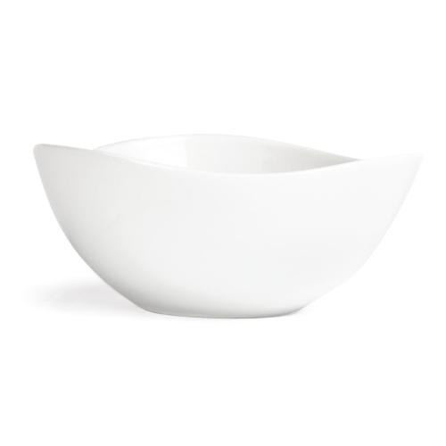 Olympia Whiteware Wavy Bowl White - 200mm 8" (Box 6)