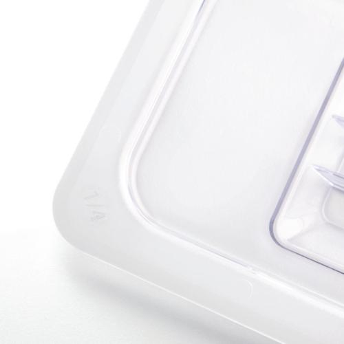 Vogue Clear Polycarbonate Lid - GN 1/4