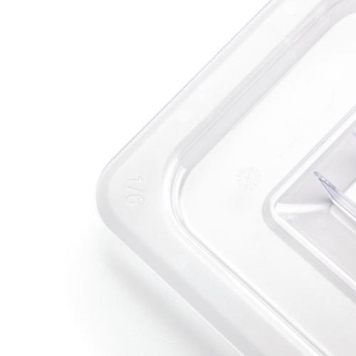 Vogue Clear Polycarbonate Lid - GN 1/6