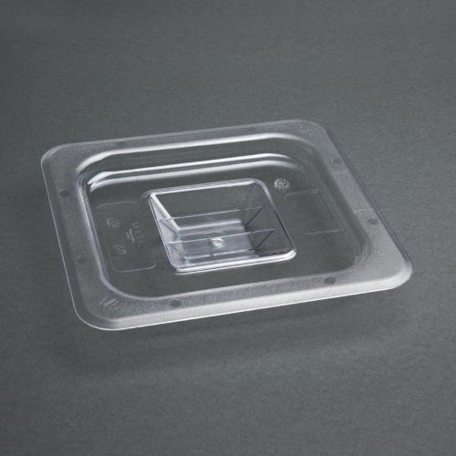 Vogue Clear Polycarbonate Lid - GN 1/6
