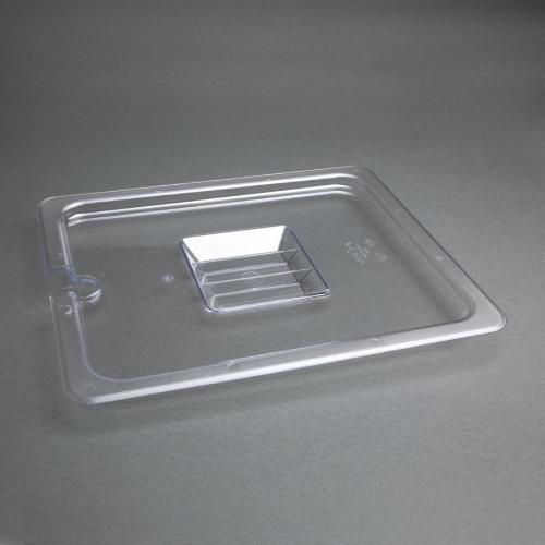 Vogue Clear Polycarbonate Notched Lid - GN 1/2