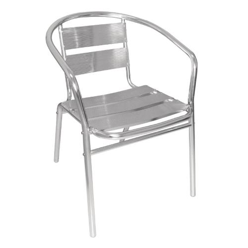 Bolero Arm Chair Alu. - 530x580x735mm (Pack 4)
