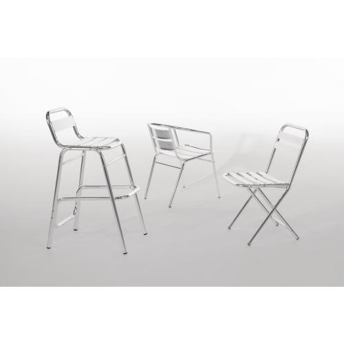 Bolero Arm Chair Alu. - 530x580x735mm (Pack 4)