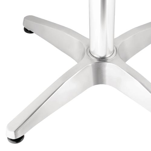Bolero Square Pedestal Bistro Table St/St Top - 600mm