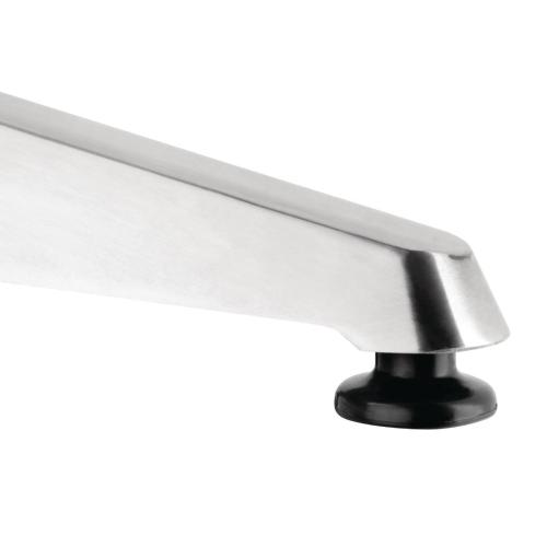 Bolero Round Pedestal Bistro Table Ash & Alu. Top - 800mm