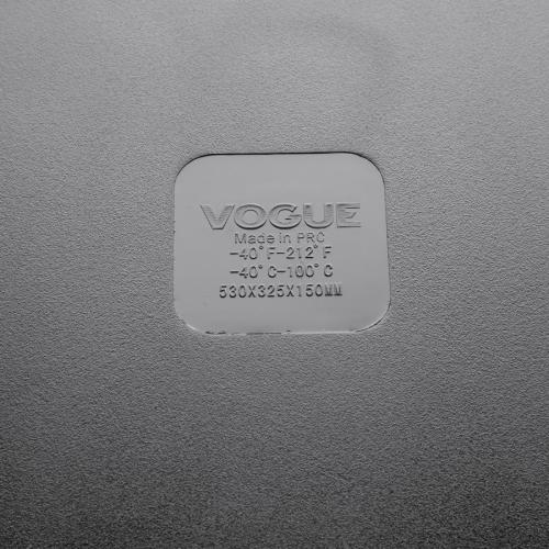 Vogue Black Polycarbonate - GN 1/1 150mm