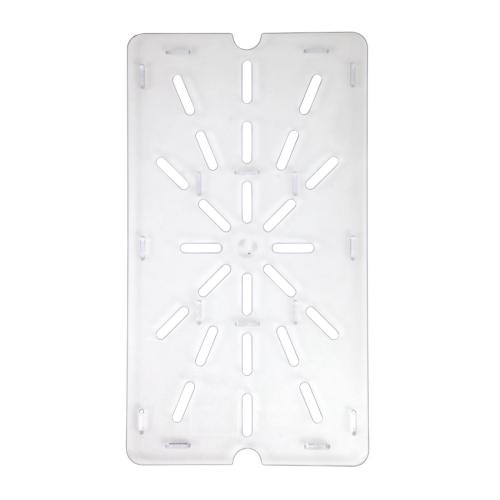 Vogue Clear Polycarbonate Drainer Plate - GN 1/1