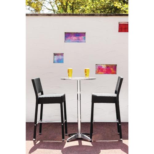 Bolero Poseur Table St/St - 60cm