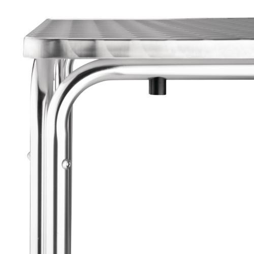 Bolero Square Stacking Bistro Table St/St Top - 700mm