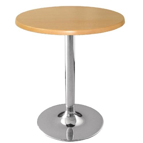 Werzalit Round Table Top Planked Beech 019 - 600mm