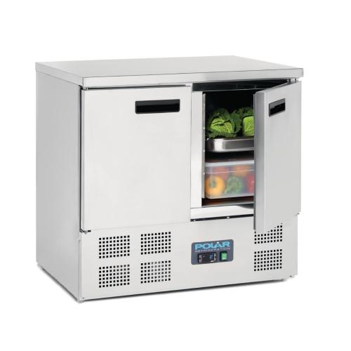Polar G-Series Double Door Counter Fridge - 240Ltr