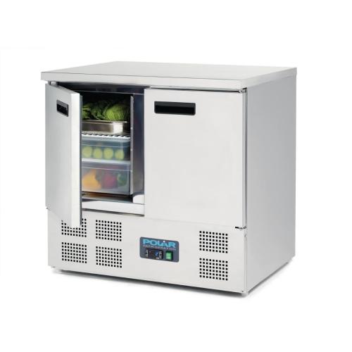 Polar G-Series Double Door Counter Fridge - 240Ltr