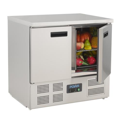 Polar G-Series Double Door Counter Fridge - 240Ltr