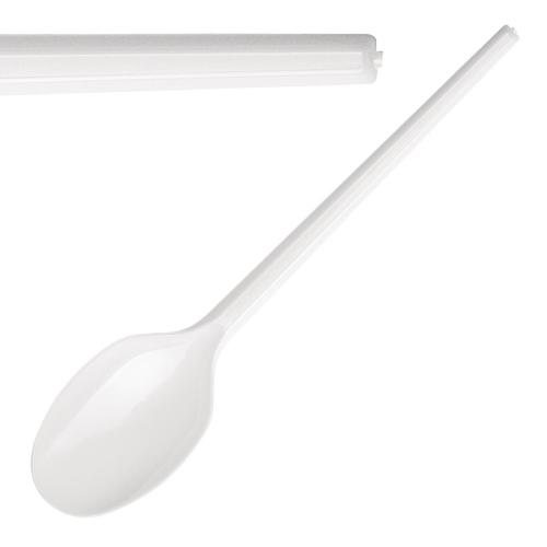 Fiesta Lightweight Plastic Dessert Spoon White (Pack 100)
