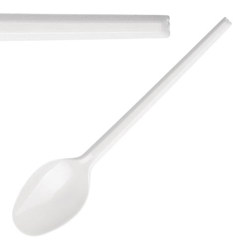 Fiesta Lightweight Plastic Teaspoon White (Pack 100)
