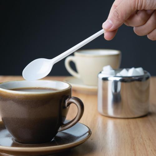 Fiesta Lightweight Plastic Teaspoon White (Pack 100)