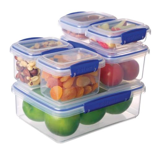 Sistema Klip-it Food Storage Containers 6 Pack (1x2Ltr 1x1Ltr 2x400ml 2x200ml)
