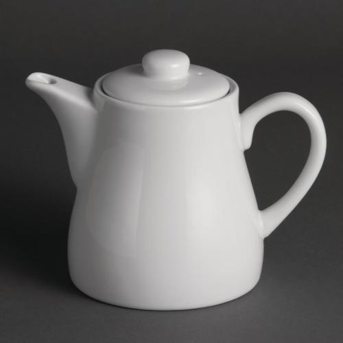 Olympia Whiteware Tea Pot - 483ml 16 3/10fl oz (Box 4)
