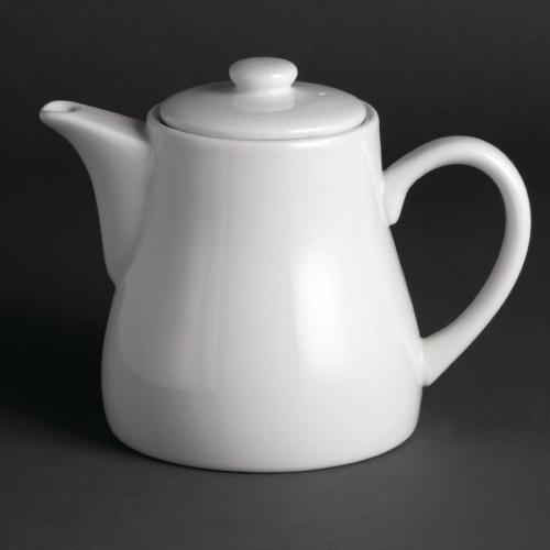 Olympia Whiteware Tea Pot - 795ml 26 4/5fl oz (Box 4)