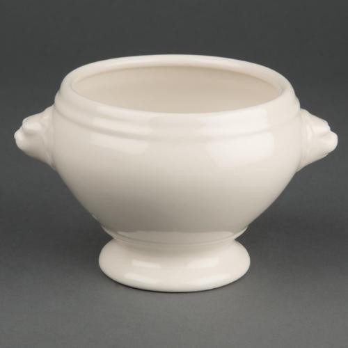 Olympia Ivory Lion Head Soup Bowl - 105mm 4 1/4" 16.5oz (Box 6)