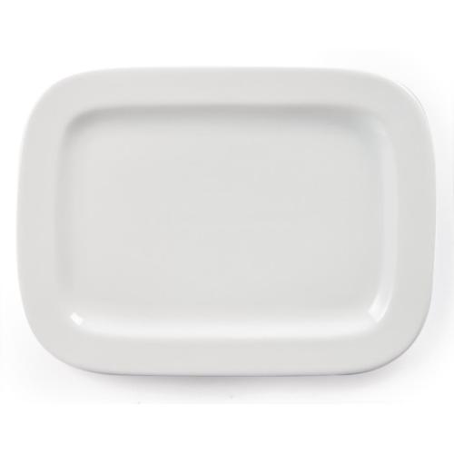 Olympia Whiteware Round Rectangle Plate - 230x170mm (Box 12)