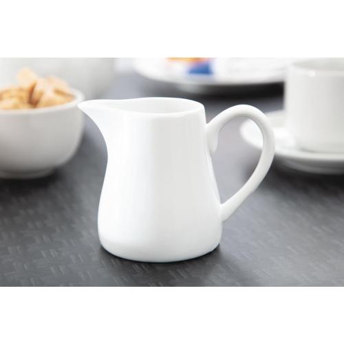 Olympia Whiteware Jug - 212ml 7 1/10fl oz (Box 6)