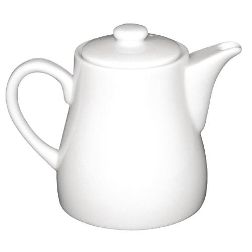 Olympia Whiteware Tea Pot - 483ml 16 3/10fl oz (Box 4)