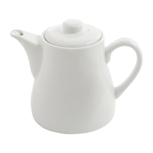 Olympia Whiteware Tea Pot - 483ml 16 3/10fl oz (Box 4)