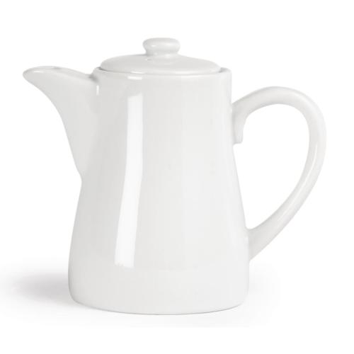 Olympia Whiteware Tea/Coffee Pot - 310ml 10 2/5fl oz (Box 4)