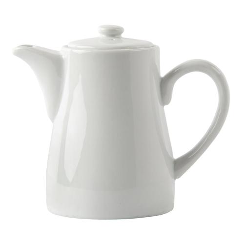 Olympia Whiteware Tea/Coffee Pot - 310ml 10 2/5fl oz (Box 4)