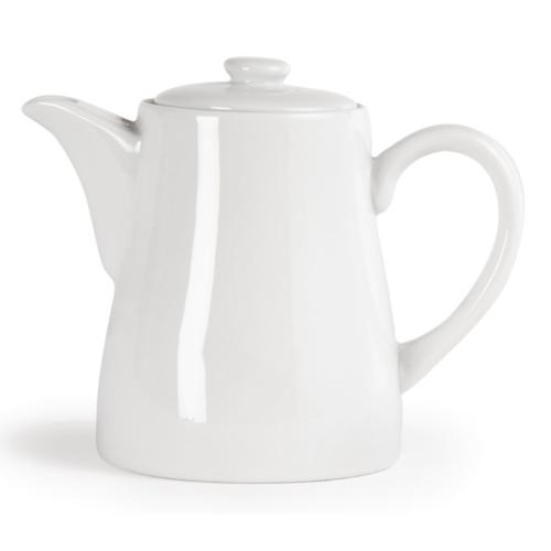 Olympia Whiteware Tea/Coffee Pot - 710ml 24fl oz (Box 4)