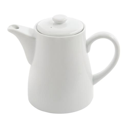 Olympia Whiteware Tea/Coffee Pot - 710ml 24fl oz (Box 4)