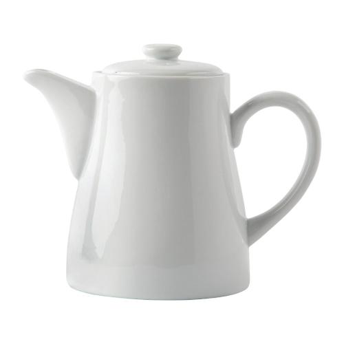 Olympia Whiteware Tea/Coffee Pot - 710ml 24fl oz (Box 4)