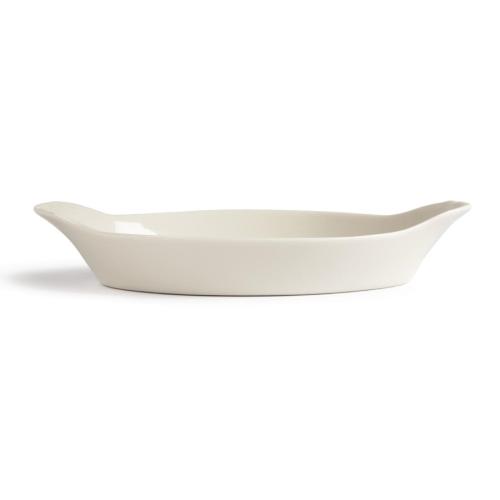 Olympia Ivory Oval Eared Dish - 120x205mm 4 1/2x8" (Box 6)
