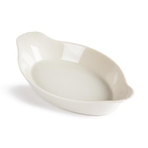 Olympia Ivory Oval Eared Dish - 120x205mm 4 1/2x8" (Box 6)