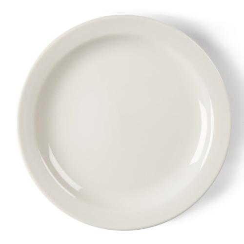 Olympia Ivory Narrow Rim Plate - 200mm 8" (Box 12)