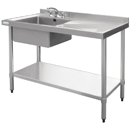 Vogue Single Bowl Sink R/H Drainer - 1000mm
