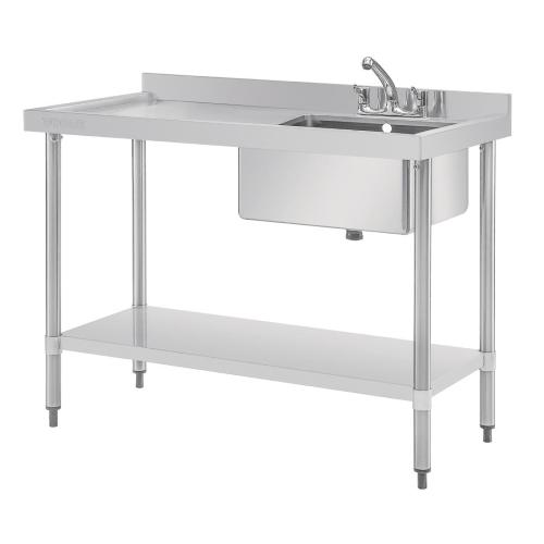 Vogue Single Bowl Sink R/H Drainer - 1200mm