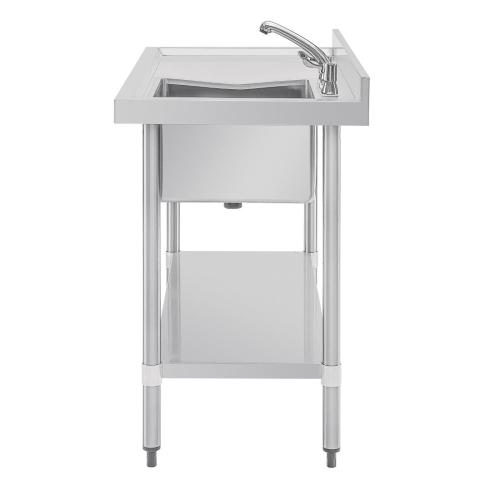 Vogue Single Bowl Sink R/H Drainer - 1200mm