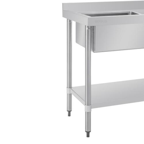 Vogue Single Bowl Sink R/H Drainer - 1200mm