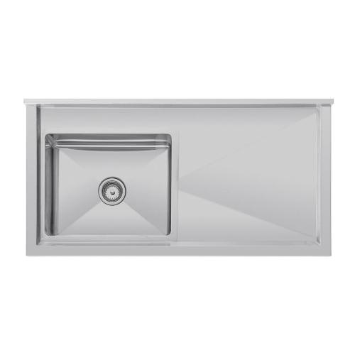 Vogue Single Bowl Sink R/H Drainer - 1200mm