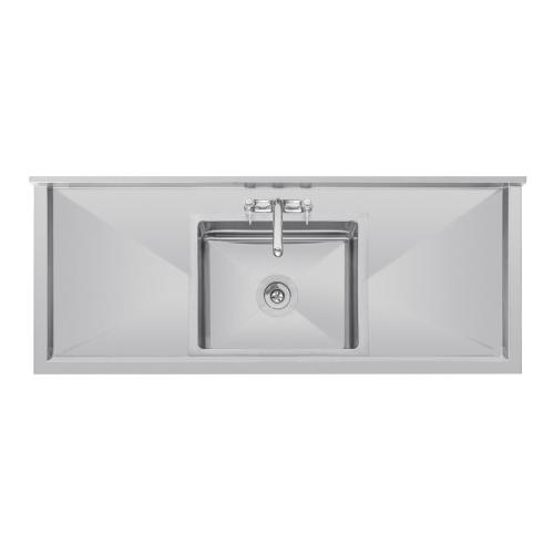 Vogue Single Bowl Sink Double Drainer - 1500mm