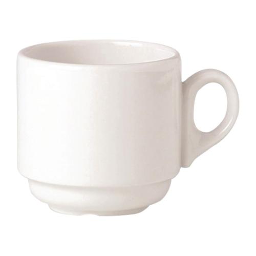 Simplicity White Cup Stacking Atlanta - 21.25cl 7 1/2 oz (Box 36) (B2B)