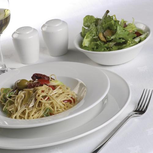 Simplicity White Pasta Dish - 270mm 10 5/8" (Box 12)
