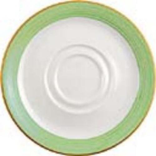 Rio Green Large Stand/Saucer Double Well - 145mm 5 3/4" (Box 36) (B2B)