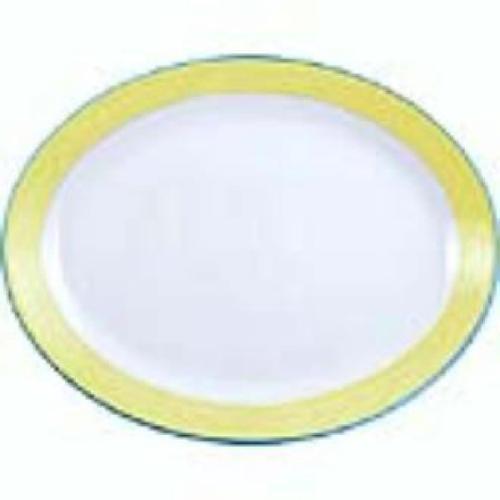 Rio Yellow Coupe Oval Dish - 203mm 8" (Box 24) (Direct)
