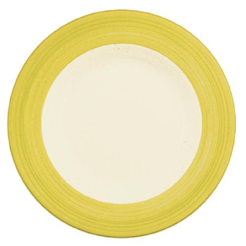 Rio Yellow Slimline Plate 27.0cm 10 5/8" (Box 24) (B2B)