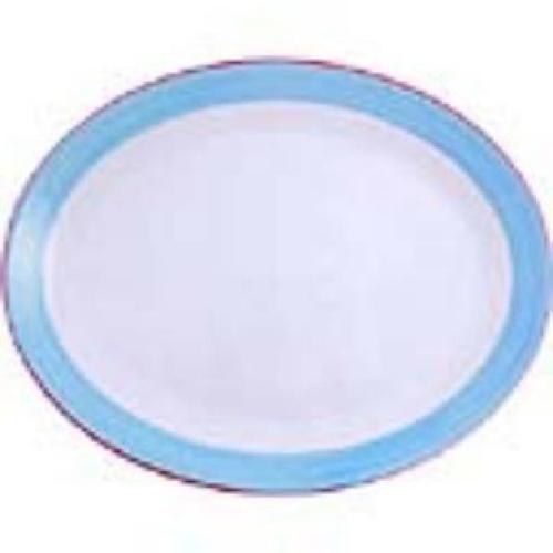 Rio Blue Coupe Oval Dish 25.5cm 10" (Box 12) (Direct)