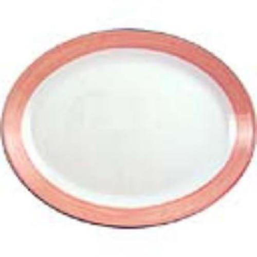 Rio Pink Coupe Oval Dish 20.25cm 8" (Box 24) (Direct)